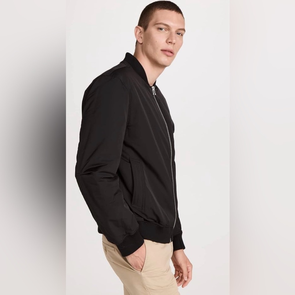 Calvin Klein Men's Classic Black Bomber Jacket